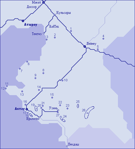 Карта железных дорог